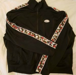 NWOT Nike black floral track jacket